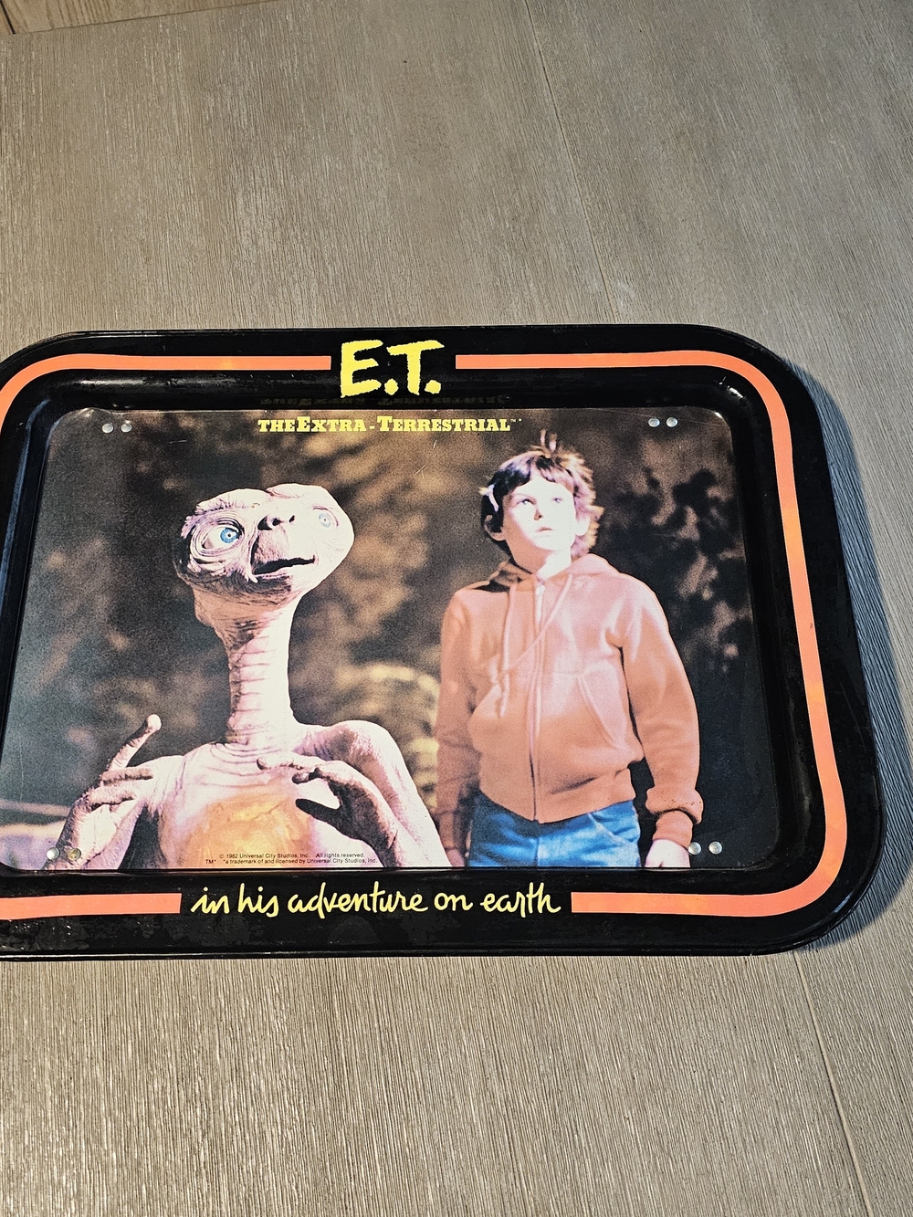 E.T. The Extra-Terrestrial Black & Orange Collectible Serving Tray